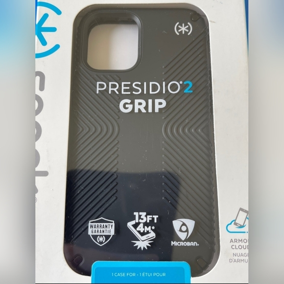 iPhone 12 Mini - Speck Presidio2 Grip Series Case (BLACK) - Picture 2 of 4